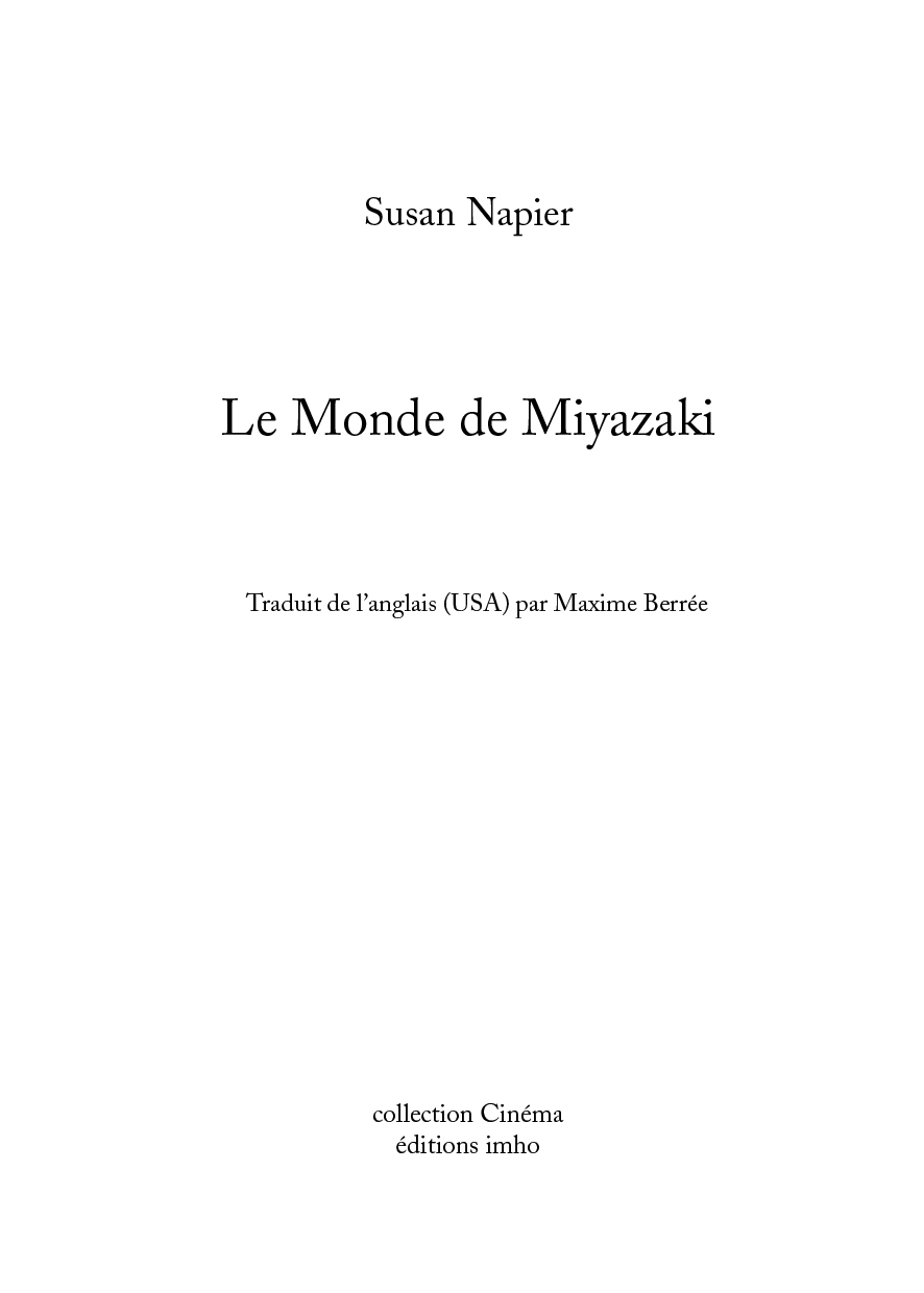 Le monde de Miyazaki